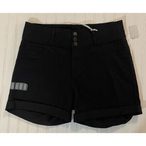 Blue pearl denim shorts Women’s size 14W Hi Waist Black Wash